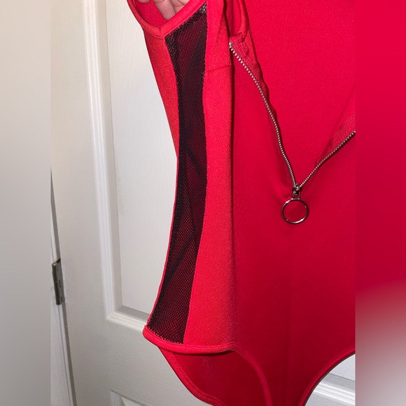 Half Zip-Up Bodysuit - Picture 3 of 4